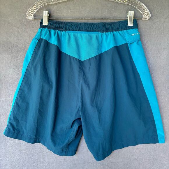 Nike Dri- Fit Shorts Performance Running Gorpcore Men's Medium Blue Hiking Climb - Picture 2 of 10